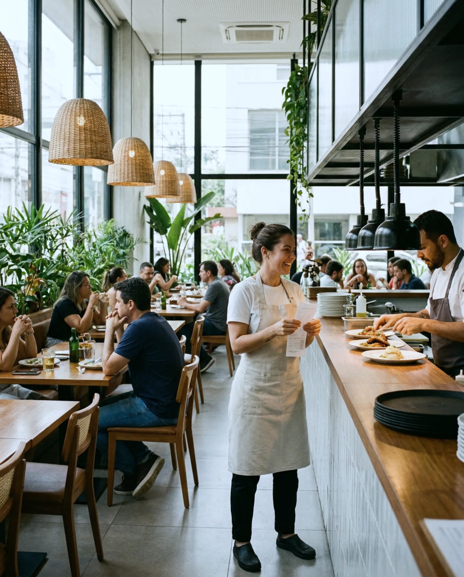 Restaurante na era da IA