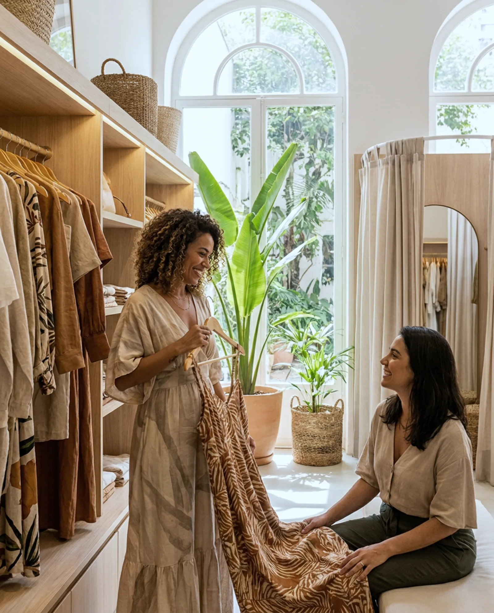 Loja de roupas na era da IA