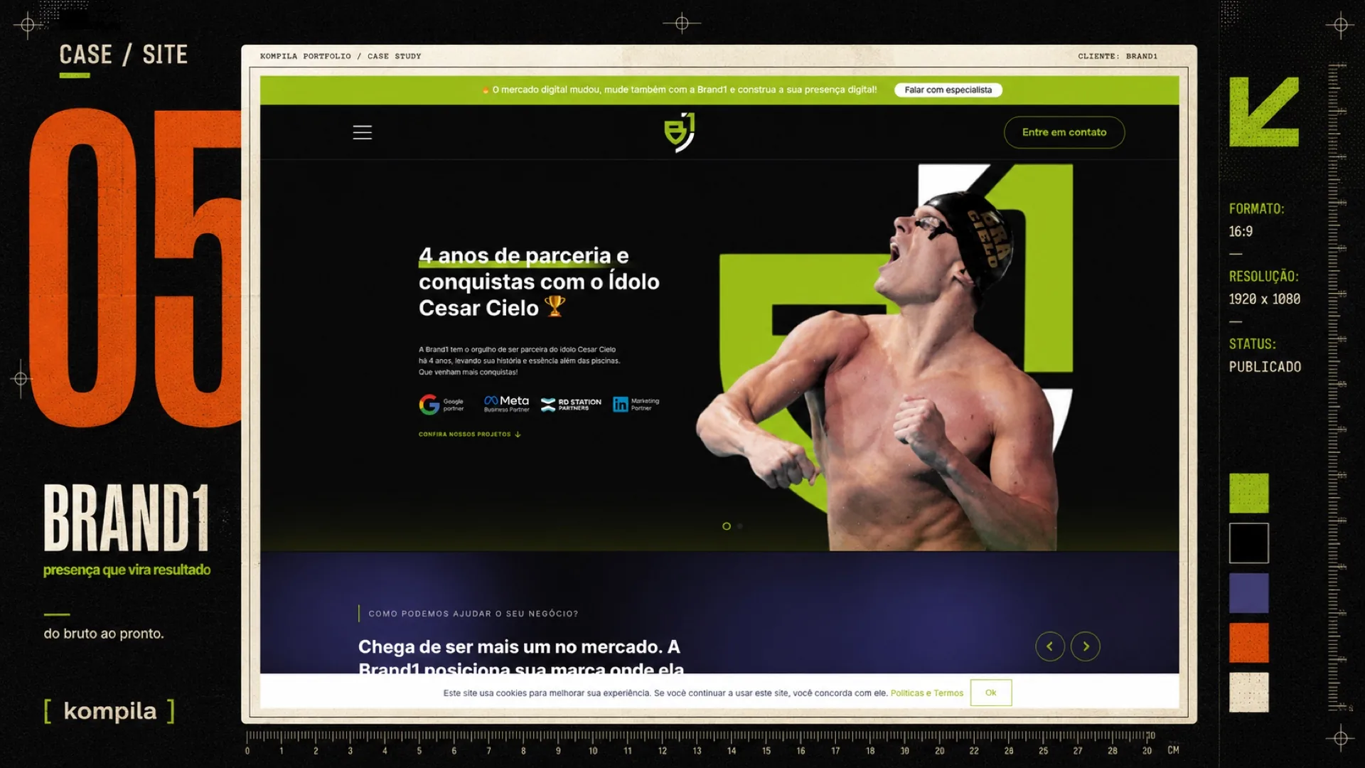 Case do site da Brand1