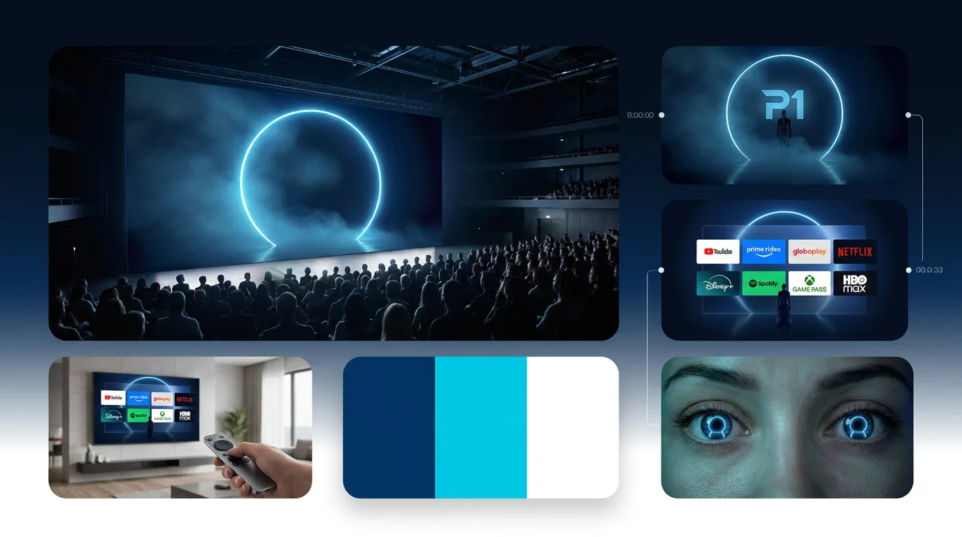 P1LED: App P1Play, animação