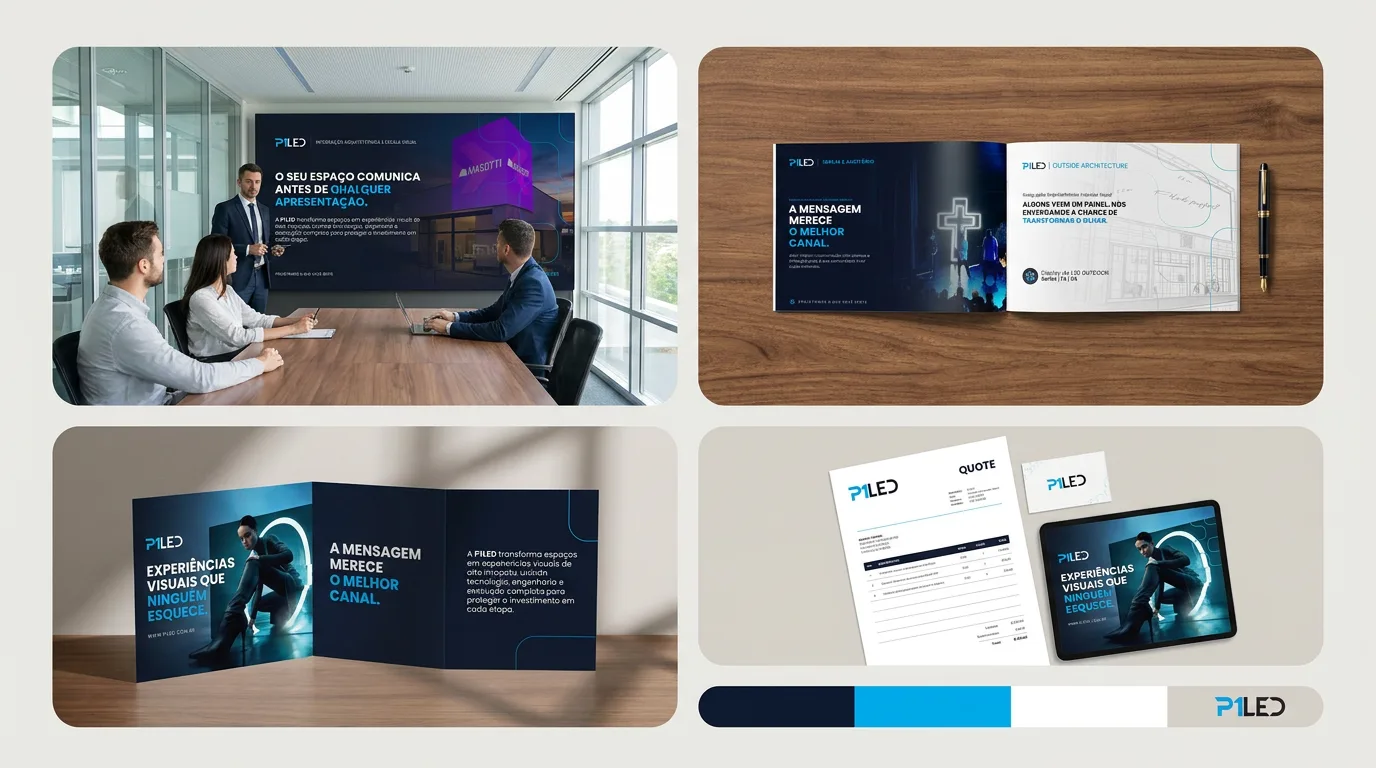 P1LED: Material comercial