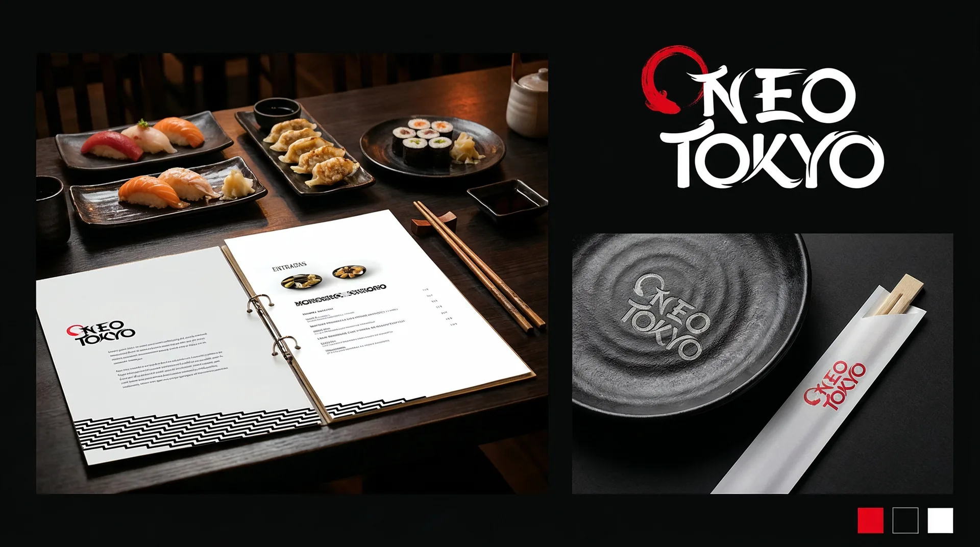 Neo Tokyo: Marca e cardápio